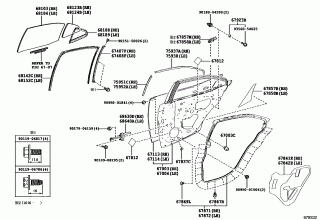 REAR DOOR PANEL & GLASS 1